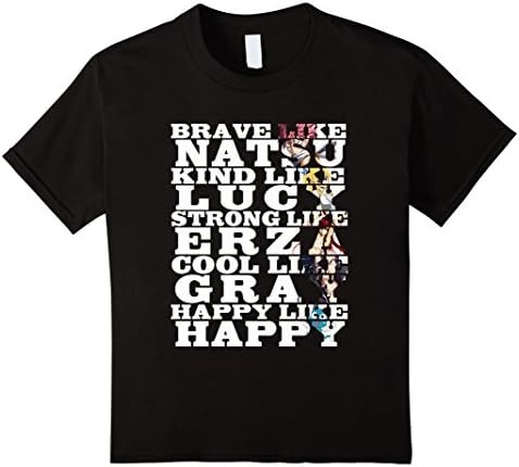 Kids Fairy Tail Shirt 8 Black