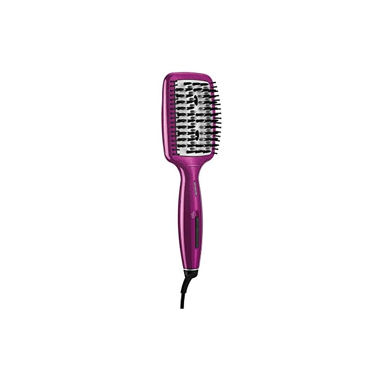 INFINITIPRO BY CONAIR Diamond-Infused Ceramic Smoothing Hot Brush/Straightening Brush; Pink