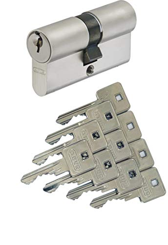 ABUS A93 Doppelzylinder 40/55mm mit 10 Schlüssel, mit Not-u. Gefahrenfunktion und Bohrschutz, Profil C73 C83