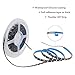 ALITOVE Orange LED Strip Lights 16.4ft 5050 SMD Black PCB 5M 300 LEDs Waterproof IP65 12V DC for Home Hotels Clubs Shopping malls Cars Lighting