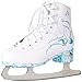 American Athletic Shoe Women's Sumilon Lined Figure Skates with Turquoise Outsole