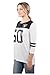 Ultra Game NFL Women's Super Soft Raglan Vintage Baseball T-Shirt, Las Vegas Raiders, White, Large