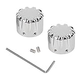 Axle Cover Caps, 2pcs Aluminum Alloy Axle Skull Nut