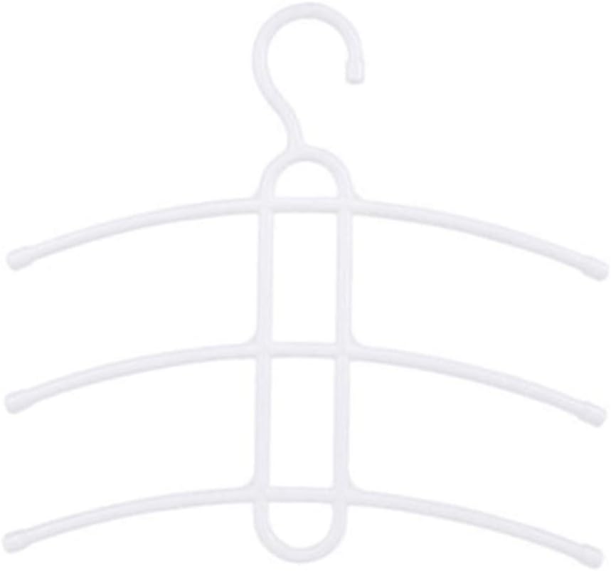 Three-Layer Hanger, Fishbone Plastic, Hanger Non-Slip Hanger, Drying Rack Hanger (10Pcs)