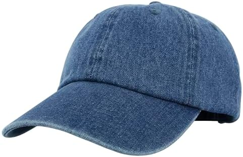 Denim Cap, Blue, One Size Fits Most at Amazon Women's Clothing