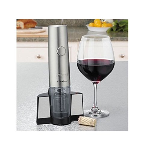 Photo 1 of ***(PARTS ONLY/ MAJOR DAMAGE/ NON FUNCTIONAL)***Waring Pro Professional Cordl Electric Wine Opener BPA with Foil Cutter, Brushed Stainless Steel