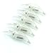 Aorace 20 pcs/lot Fishing Lure Blank Crankbait Unpainted Hard Bait 75mm Fresh Water Shallow Water Bass Walleye Lure Bodies Fishing Tackle