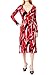 JayJay Women Vintage Casual Aztec Print Wrap Stretchy Sleeveless Midi Dress