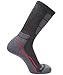 MIRMARU Men's 5 Pairs Hiking Outdoor Trail Running Trekking Moisture Wicking Cushion Crew Socks