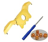 E-MODS GAMING Hisonders Chrome LBRB Bumper Trigger and Middle Parts with T8 Tool Replacement for Xbox one Elite and Xbox one with 3.5mm Jack Version Controllers (Gold)