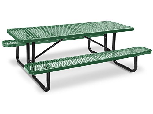 8-Rectangle-Picnic-Tables--Green-ULINE