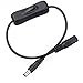 RGBZONE 2 Pack 5.5x2.1mm DC Jack Male to Female Power Adapter Connector Inline On/Off Switch for DC 12V 3528 5050 LED Strip Light,CCTV Security Camera - Black