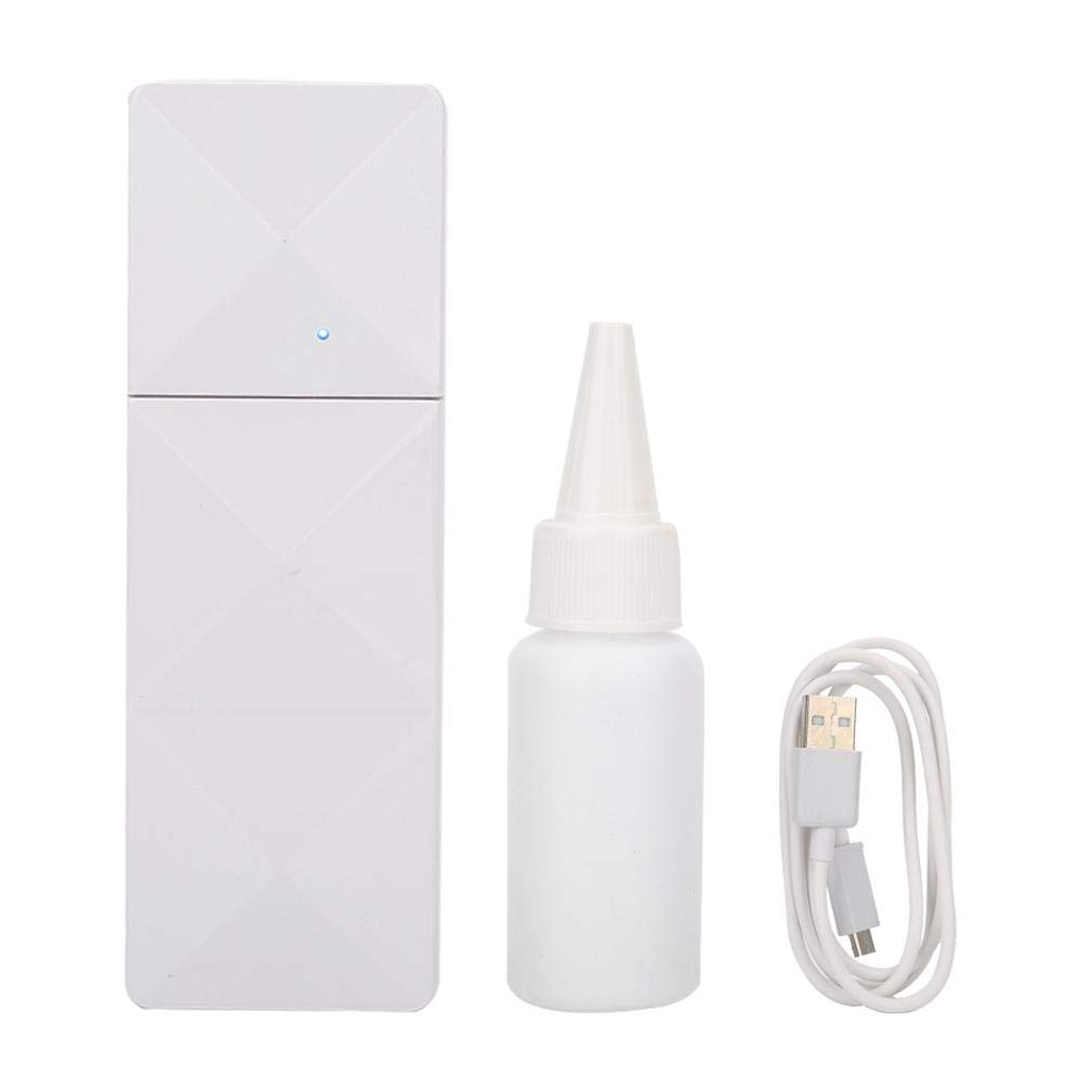 Refreshing Cooling Face & Body Mist Spray – Ultra-Fine Hydrating Facial for Hot Weather, Portable USB Rechargeable Atomizer (White)