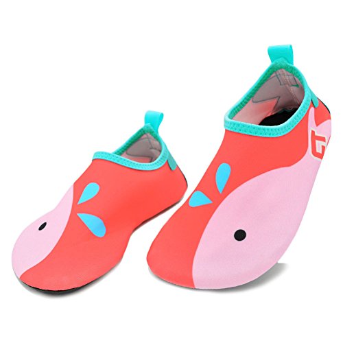 Wxbox Kids Swim Water Shoes Barefoot Aqua Socks Shoes for Beach Pool Surfing Yoga Toddler Girls Boys