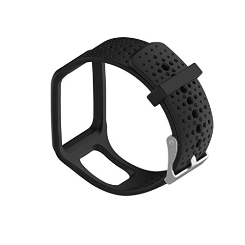 RTYou(TM) Soft TomTom Runner Cardio GPS HR Watch Band Strap (Black)
