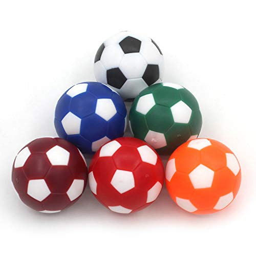 Foosball, Mini Soccer Ball, Foosball Balls 12 PCS 32mm Mini Table Football Ball Change of Foosball Balls in 6 Soccer Ball Football Game Replacement for Children Kids Adult