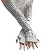 Bellady Womens Lady's Winter Knit Fingerless Arm Warmers Gloves, One Size Grey