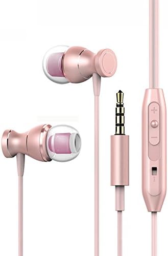 APES In-Ear Earphone Headset,Music Sports Game Earphone In-line Control Magnetic Clarity Stereo Sound With Mic Earphones For iPhone, MP3, MP4,Android Phone