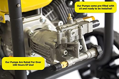 Peggas Horizontal Pressure Washer Pump 3 4 Shaft Max 3000 Psi 2 5 Gpm Better Than Oem Replacement Pump Oil Pre Sealed Aluminum Head Fits Most Brands Honda B S Homelite Waspper Etc Pricepulse