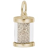 Aruba Sand Capsule Charm In 14k Yellow Gold, Charms
