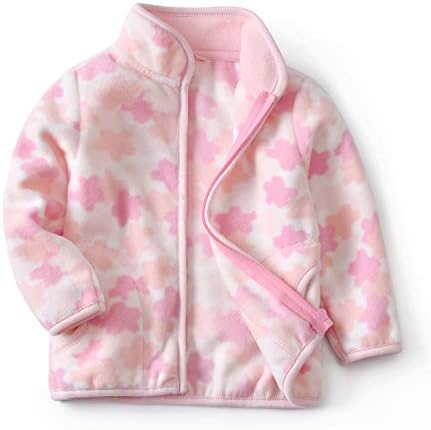 Feidoog Toddler Polar Fleece Jacket Hooded Baby Boys Girls Spring Autumn Long Sleeve Thick Warm Outerwear