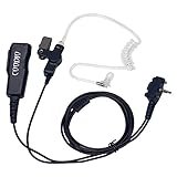 Coodio Superior Surveillance Earpiece Security Headset Bodyguard FBI [Covert Acoustic Tube] Mic Microphone For Vertex Standard EVX-531, VX-241 2 Way Radio