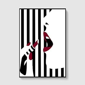 Framed Canvas Home Artwork Decoration Lines Art Canvas Wall Art for Living Room, Bedroom - 16x24 inches