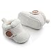 Witspace Newborn Infant Baby Boys Girls Winter Warming Booties Toddler Kids Soft Sole Prewalker Shoes (0-6 Months, White)