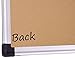 XBoard Notice Board Felt Blue, 48 x 36 inch, Aluminum Framed, Wall Mounted Fabric Message Board, 10 Colorful Push Pins Included for Display and Presentation