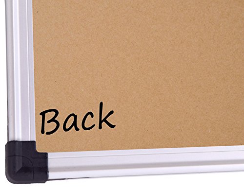 XBoard Red Decorative Fabric Bulletin Board with Sliver Aluminum Frame, 48 x 36 inch Wall Mounted Fabric Message Notice Board for Home Office School