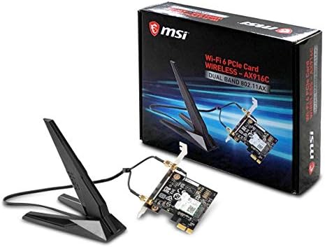 AX200 WiFi 6 PCI-E WiFi Card (AX3000) For Desktop PC - 3000Mbps, Bluetooth 5.2, Dual Band, MU-MIMO, Windows 10/11