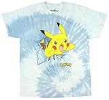 Generic Pokemon Pikachu Crash Mens Tie Dye Shirt (Large)