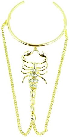 Unique Personality Gold Scorpion Arm Harness Slave Chain Upper Armband Cuff Armlet Bracelet