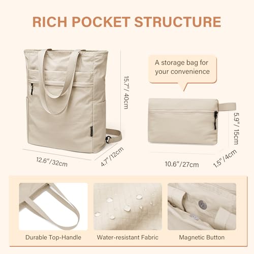GOLF SUPAGS Foldable Backpack Convertible 2 in 1 Daypack Casual Travel Bag Woman Man Backpack Multifunction Work College Leisure Travel