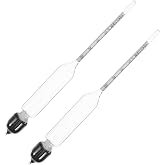 Amosfun Precision Milk Density Meter Hydrometer for Lactate Measurement Portable Kitchen Lactometer for Milk Goat and Various Liquids 2 Pack 6.69In