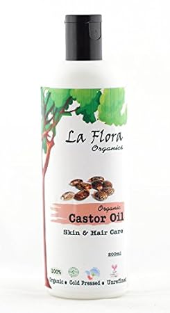 La Flora Organics Castor Oil- Skin and Hair care, 200ml