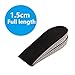 ELEFT in-Sock Invisible Height Increase Half Insole, Memory Foam Insoles for Shock Absorption, Lift Heel, Best Elevator Insoles for Men and Women 1.5cm up