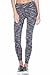 Mono B Women's Slim Fit Performance Activewear - Printed Yoga Leggings