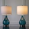 Decor Therapy MP1054 Table Lamp, Emerald Blue Green, 2 Count