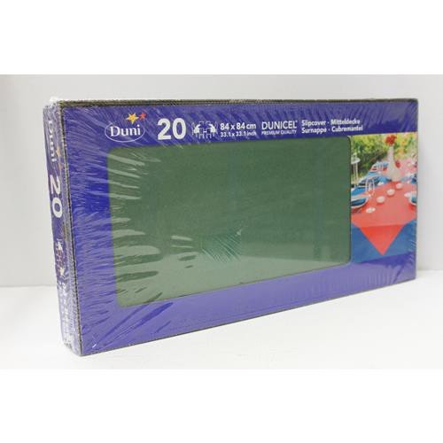 Duni 222556_(1) Dunicel Slipcovers, 84 cm x 84 cm, Dark Green (Pack of