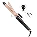 SwanMyst Curling Iron 1 Inch Ceramic Tourmaline Barrel, Hair Curling Wand with Anti-Scald Insulated Tip, Dual Voltage, 265°F - 430°F for All Hair Types with Heat Resistant Glove