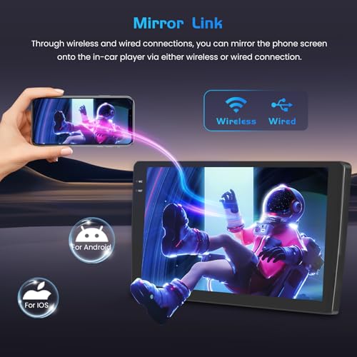 Inefala 4+64G Android 15 Car Radio for Renault Clio 3th 2005-2014, 9'' in-Cell Bildschirm with Wireless Carplay and Android Auto Link Mirror Radio FM/RDS GPS WiFi Bluetooth SWC Backup Camera