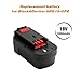 Energup Upgraded 2 Pack 3500mAh Black & Decker 18V Replacement Battery for HPB18 HPB18-OPE 244760-00 A1718 FS18FL FSB18 Firestorm Black and Decker 18 Volt Battery
