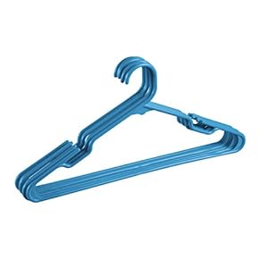 All Time 12 Piece Polymer Hanger, Blue