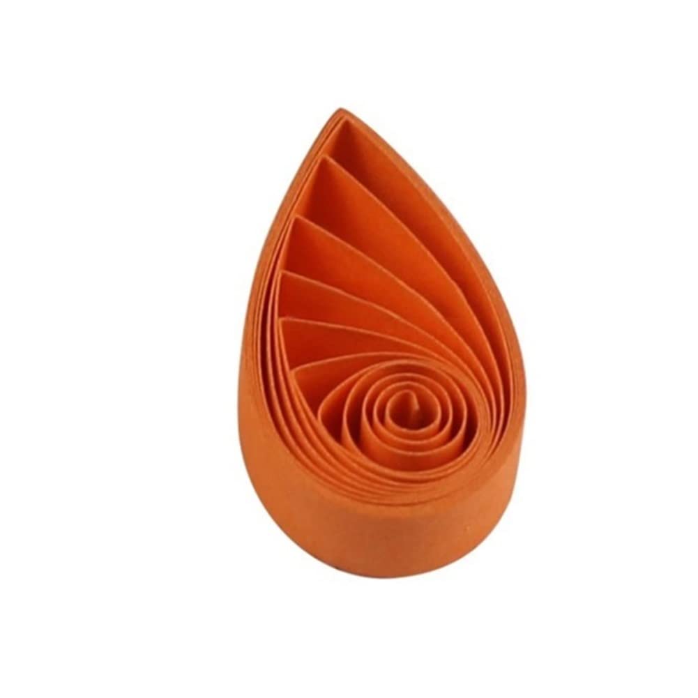 ODETOJOY 120pc Paper Quilling Strips 5mm Quilling Papers 5mm Craft Single Color Paper Strips (Orange) — image 1