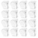 BamLue 12 Pieces Fridge Magnet Clips Plastic Box, Refrigerator Whiteboard Wall Fridge Memo Note Paper Clips, Heavy Duty Magnetic Clip for Photos, Pictures, Papers- Home & Office & Teaching, White