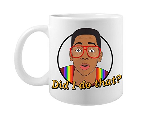 Family Matters Steve Urkel Did I Do That? TGIF 90s TV Quote Funny Coffee Mug (11 fl oz)