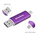 Penobon OTG USB Flash Drive 32GB Memory Stick for Android Phones Thumb Drive Pen Drive for Tablets Jump Drive for Desktop PC (32GB, Purple)