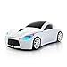 Usbkingdom Cool Sport Car Shaped 2.4GHz Wireless Mouse Optical Cordless Mice with USB Receiver for PC Laptop Computer 1600DPI 3 Buttons White