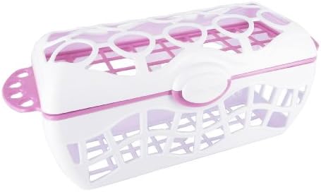 Dishwasher Basket, White/Pink